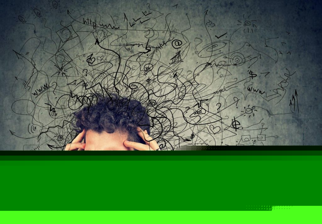 man holding his head in pain and overactivity